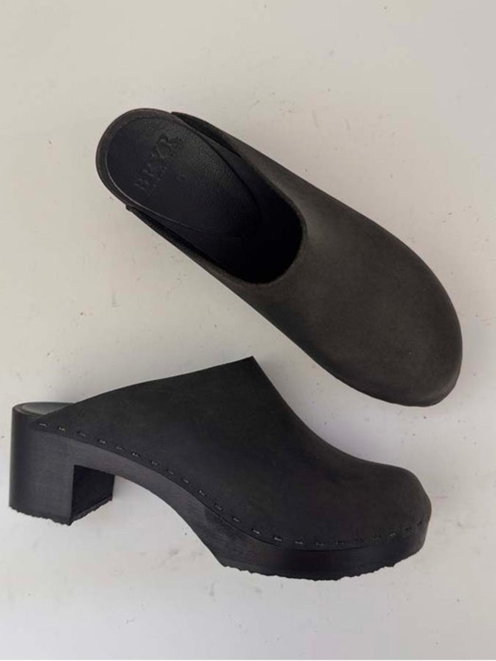 Bryr Gabe Black Slip-On Clogs